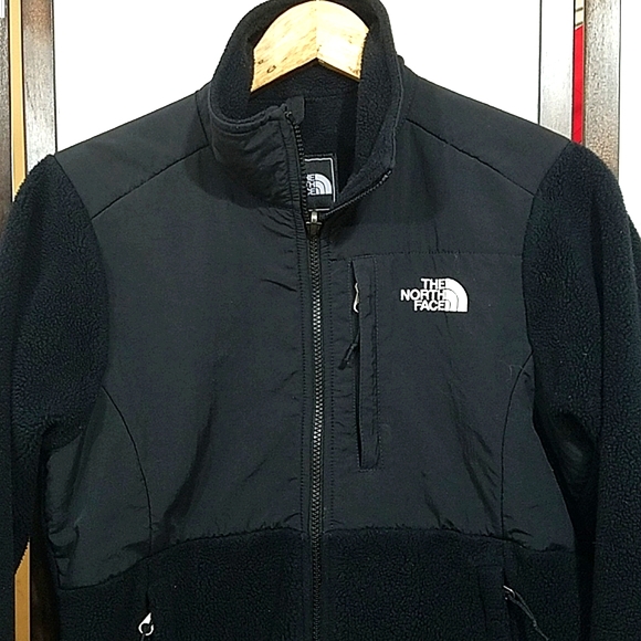 North face black fleece zip up jacket S - Picture 2 of 7